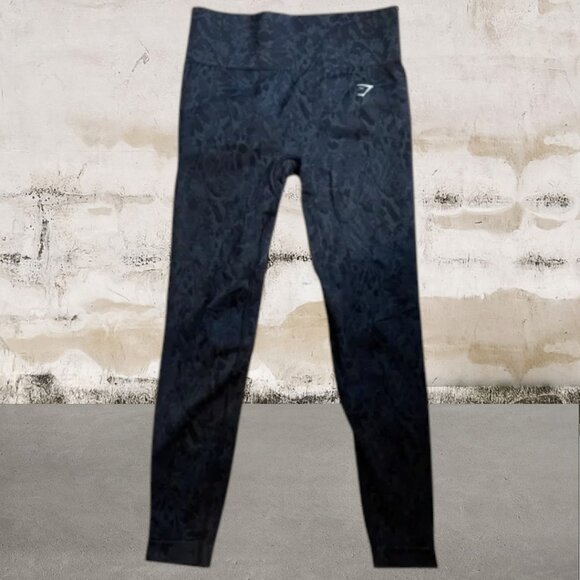 Gymshark Adapt Animal Seamless Leggings Womens Large Wild Black Size Small - Picture 2 of 4